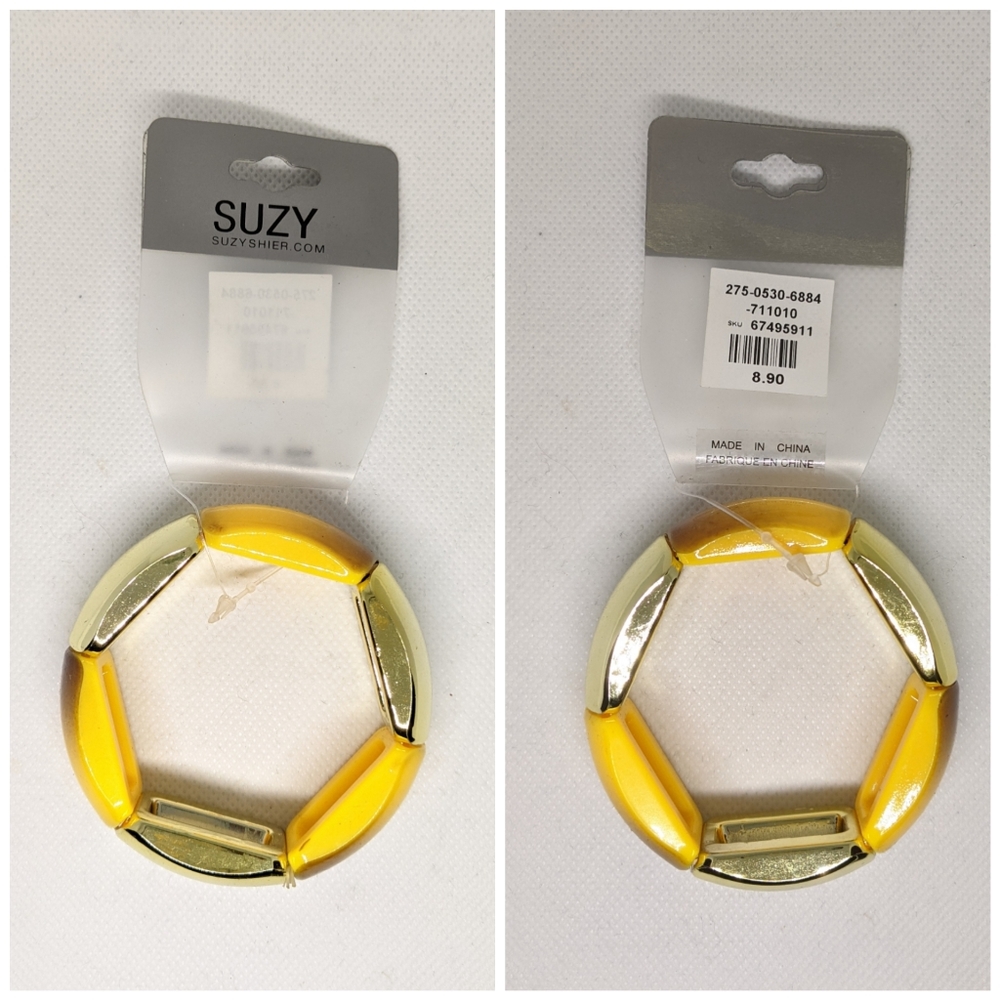 3/20$ Yellow And Gold Summer Bracelet